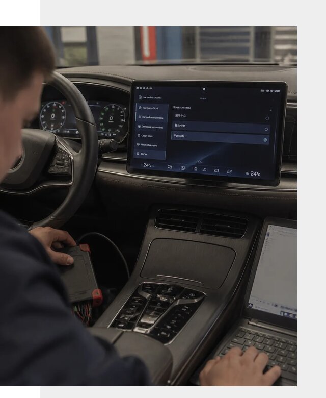 Русификация автомобиля BYD HAN для эксплуатации в Алексине